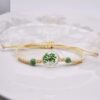 41005-2 Pulsera esfera verde