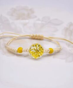 41005-3 Pulsera esfera amarillo