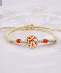 41005-6 Pulsera esfera naranja