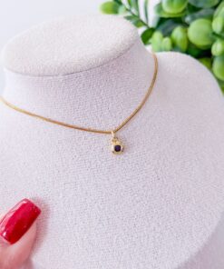 21016-3 Collar armado acero punto de luz negro