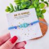 41020-3 Pulsera hilo pez azul claro