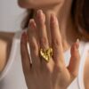 30096 - Anillo Acero corazon