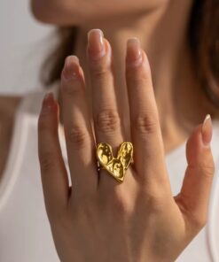 30096 - Anillo Acero corazon