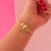 41169 - Pulsera multi balin con sagrado corazon