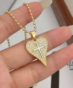 21036-2 Collar armado balines cruz