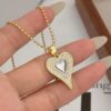 21036-3 Collar armado balines corazon