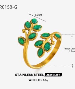 30090 - Anillo Acero flor