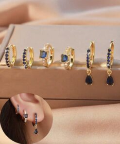 80420 -  Set 3 par Zarcillos cristales