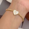 41177-1 Pulsera FE corazon con balines