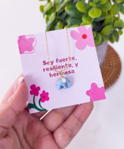 20004 - Collar armado elefante azul