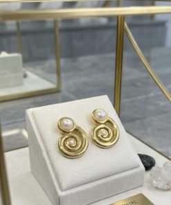 80019 - Zarcillos acero dorado