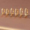 80434 - Set 3 Zarcillos dorado con cristales