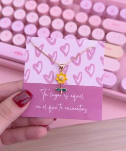 20039 - Collar armado girasol