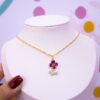 20018 - Collar armado flor morada