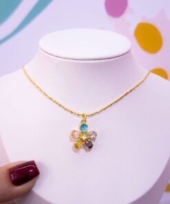 20029 - Collar armado flor colores