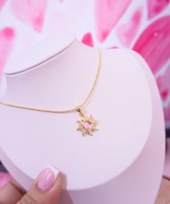 20342 - Collar armado sol rosado