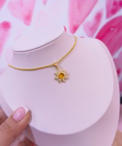 20340 - Collar armado sol amarillo