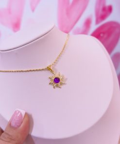 20343 - Collar armado sol morado