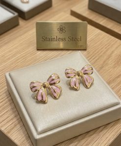80054 - Zarcillos acero flor