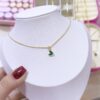 20083 - Collar armado corazon mini verde