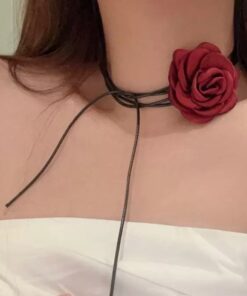 21017 - Collar corbatin flor