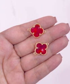 20204-5 Dije Trebol conector rojo