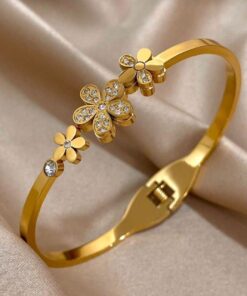 41009 - pulsera acero tri-flor