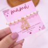 41006-5 Pulsera balines MAMA mariposa