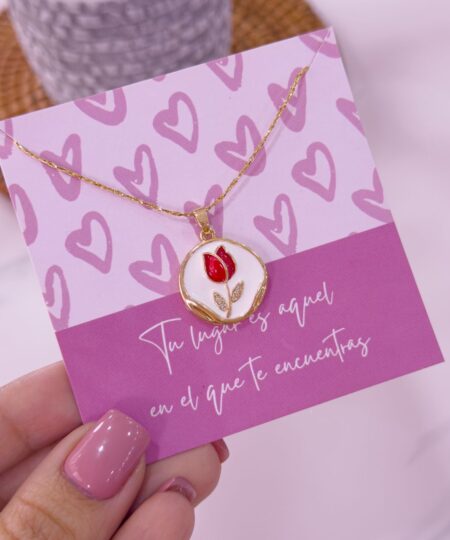 20218 - Collar armado tulipan fondo blanco