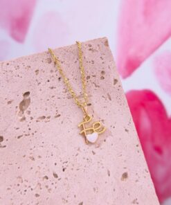 20101 - Collar armado fe corazon esmaltado blanco