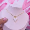 20217 - Collar armado corazon blanco