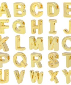 20504 - Dije letras goldfield dorada pasador