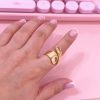 30020 - Anillos Rodio liso