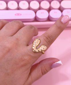 30023 - Anillos Rodio corazon