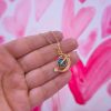 20155 - Collar armado luna con galaxia