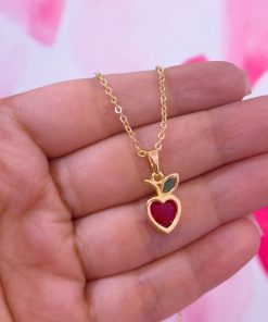 20185 - Collar armado manzana roja