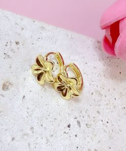 81005 - Zarcillos Rodio flor