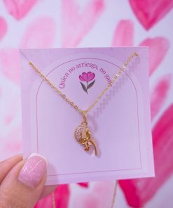 20167 - Collar armado flor con cristales