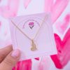 20218 - Collar armado corazon con cristales