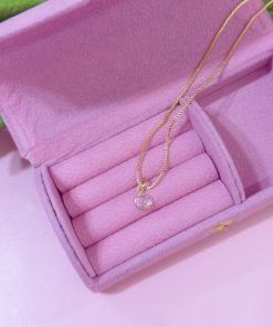 20398 - collar armado cristal pequeño circulo