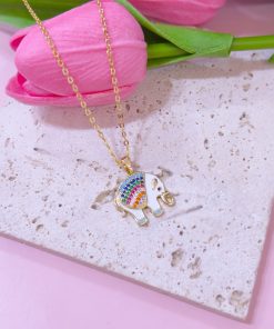 20392 - collar armado elefante blanco