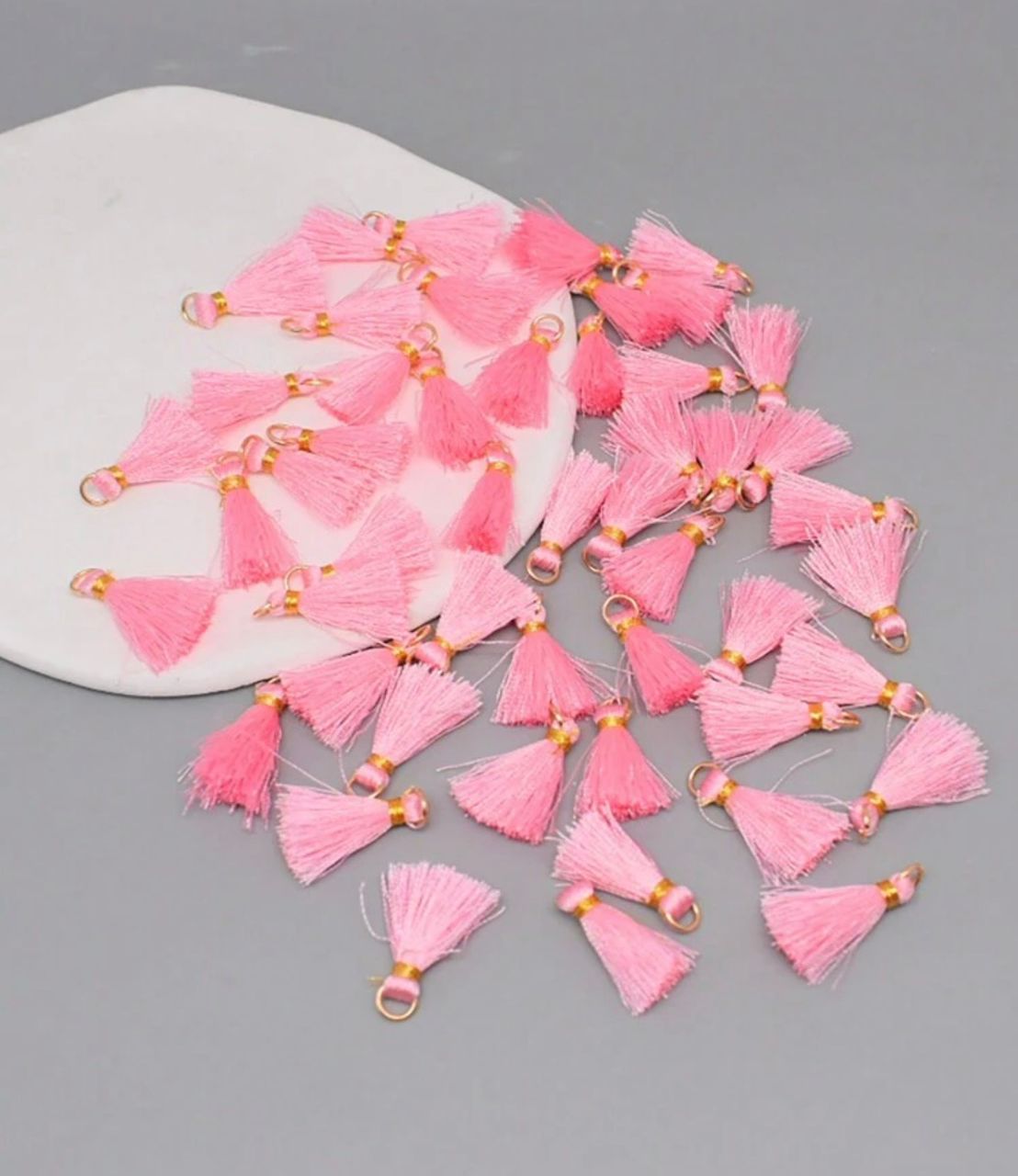 50085-3 Pack x10 piezas borlas rosado