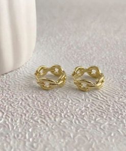 81037 - Zarcillos Rodio cadena