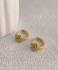 81040 - Zarcillos Rodio flor