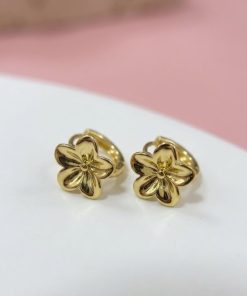 81049 - Zarcillos Rodio flor