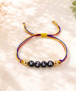 41082-3 Pulsera hilo vzla negro redondo