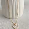 20016 - Collar armado corazon fe blanco