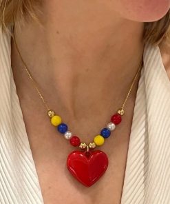 21028 - Collar Armado Corazon Venezuela