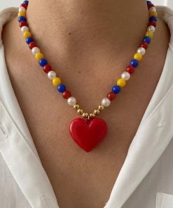 21028-1 Collar Armado Corazon Venezuela