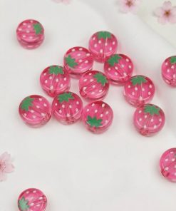 20421 - Dije Acrilico x5 pack de fresas